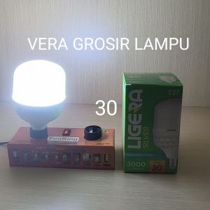 Lampu LED LIGERA SILVER 6W 10W 14W 20W 30W 40W 50W 60W Bulb putih 6500K Super terang fiting E27