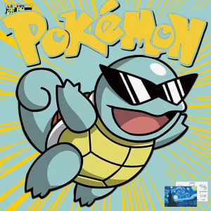 Cool Motorcycle Window Decorative Sticker Reflective Decal for Electric Motorbike Turtle Pokemon Personality Creative Design