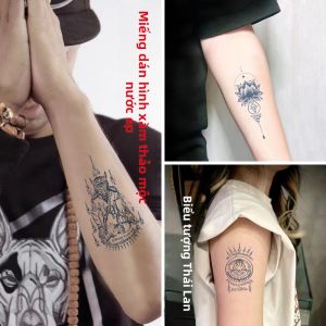 Nhãn Dán Hình Xăm Lâu Trôi Nửa Vĩnh Viễn Chống Thấm Nước Hình Chữ Kinnara Hình Ảnh Của Phật Giáo Và Văn Hóa Thái Lan