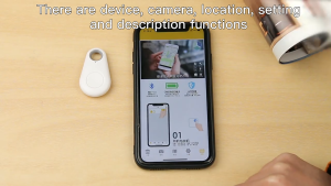 Water Drop Shape Smart Bluetooth Anti-lost Keychain Alarm Mobile Phone Lost Tracking Finder Two-way Finder