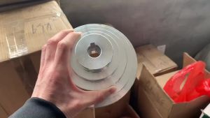 A Type 5 Layer 5 Slot 150mm Aluminum Pagoda Wheel Motor Pulley Bench Drill Accessories Multi-Groove Wheel