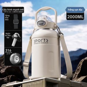 YIQIANJIN | Xô Tự Động Giữ Nhiệt Dung Lượng Lớn TonTon 2000ml