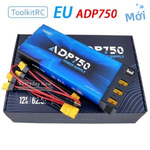 Bộ Sạc Nguồn ToolkitRC ADP750 EU 750W Với Đầu Nối XT60 XT90 USB Type-C Tương Thích Với Máy Bay Không Người Lái M8D M6D M8P M9 M7 DC 12V 62.5A - Phiên Bản Mới
