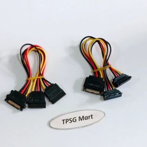 Cáp chia Sata 1 ra 2: Đầu thẳng / Đầu Vuông (Cáp dài 20Cm)