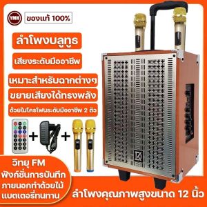 ลำโพงบลูทูธ ลำโพง 12 นิ้ว เครื่องขยายเสียงMulti-Function ลำโพงบลูทูธแบบพกพา เชื่อมต่อบลูทูธ เสียงดี ปรับเบส/แหลม/แอคโค่ได้ แถมฟรี ไมค์โครโฟน/รีโมท/สายชาร์จ Bluetooth ไร้สาย ชุดโฮมเธียเตอร์เบสแน่นๆ
