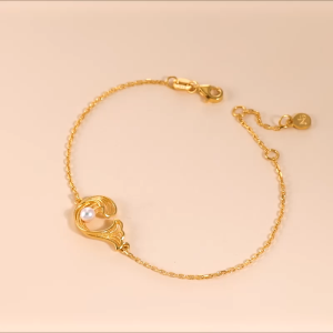 Chow Sang Sang 周生生 MINTYGREEN Taffy 999.9 Pure Gold Bracelet 18cm 95140B