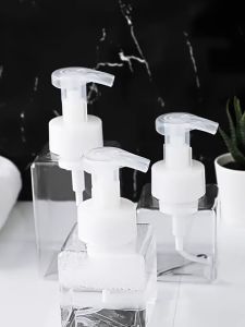 Botol berbuih mousse🫧 慕斯起泡瓶手动按压洗面奶洗手液洗发水泡沫瓶大容量打泡器分装瓶 Mousse foaming bottle manual press facial cleanser hand soap shampoo foam bottle