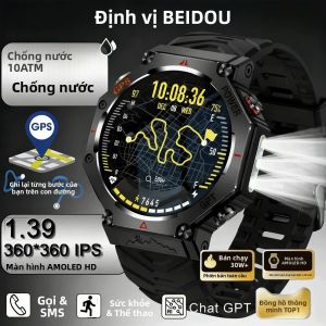 Đồng Hồ Thông Minh GPS Chống Nước T-Rex 3 Ultra 10ATM Dành Cho Nam Thiết Kế Chắc Chắn Đạt Tiêu Chuẩn Quân Sự Với Hơn 100 Chế Độ Thể Thao La Bàn Theo Dõi Nhịp Tim