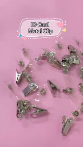 Penjepit ID Card Metal Clip Embossed [isi 20pcs]