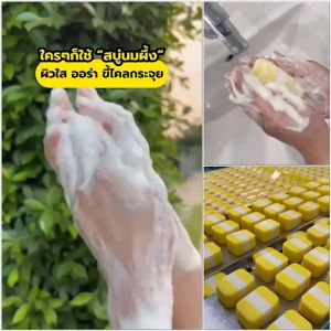 สบู่ผิวขาว มาร์คผิว นมผึ้ง ระเบิดขี้ไคล หอมติดผิว ดีนี่ ดีไนซ์ ทรี อิน วัน โซพ