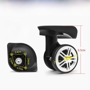 Aluminum Frame Luggage Wheel Replacement Silent Wear-resistant for Travel Suitcase And Samsonite Carry-on Bag Accessories