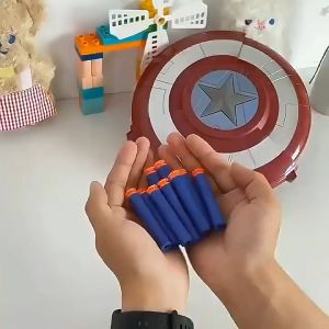 Đồ Chơi Siêu Anh Hùng Khiên Đội Trưởng Mỹ Captain America 2 Chức Năng Tấn Công Phòng Thủ Có Hộp Đựng Cao Cấp