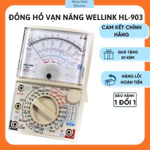 Đồng hồ vạn năng  Wellink HL-903đồng hồ đo điệnđồng hồ điện tửmáy đo vạn năngđồng hồ đo vạn năng điện tửđồng hồ đa năngđồng hồ kimđồng hồ hẹn giờmáy đo vạn năng