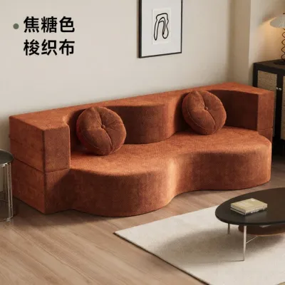 JIUMULINLIN | Folding Fabric Sofa Bed for 2 People