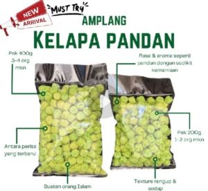 SABAH FOOD Amplang Snack 400g - Fresh Sotong Crispy Texture Sweet and Spicy Flavor Suitable for Halal Diet