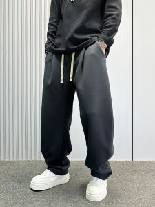 Loose Wide Leg Pants Mens Casual American Straight Leg Design Dad Pants Spring Autumn New Style Comfortable Loose Fit Trousers