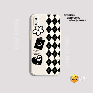 Ốp điện thoại in hoa caro basic cho iphone 6/6s/6plus/7/7plus/8/8plus/X/XS/XSmax/XR/11/11Pro/11Promax/12/12Mini/12 Pro/12 Promax/13/13 Pro/13 Promax/13Mini chất TPU mềm mịn viền vuông có cạnh bảo vệ camera