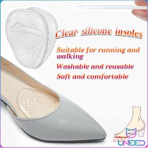 Need. Anti Slip Reusable Women Clear Silicone High Heel Insoles Pad Foot(1 pair)Protection