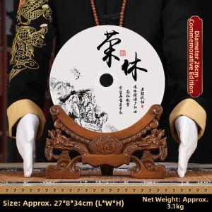 JUSHANYUAN | Retirement Jade Pendant Ornament Customized High-End