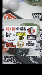 Stiker Band Hp Belakang 40 pcs Stiker Laptop Aesthetic Setiker tumblr Bahan Vinyl Glossy Tahan Air