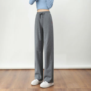 Loose Wide Leg Sports Pants Womens Spring Autumn Slimming Korean Style Long Casual Sweatpants plus Size Spring Fashion