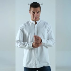 Bombboogie Kemeja Koko Pria Macto White 24925B5WT