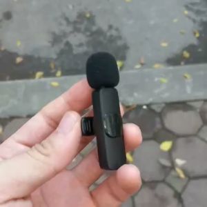 Micro thu âm không dây cài áo K9 - Khử Tiếng Ồn Cao Cấp - Khoảng Cách 20m - Chính Hãng Ríu