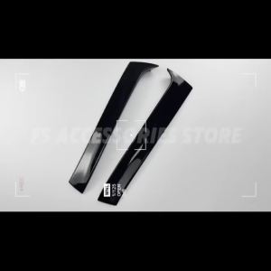 Pair Car Vertical Rear Window Side Spoiler Trunk Diffuser Canard Canards Splitter For VW Golf 7 R Variant Wagen 2014-2017
