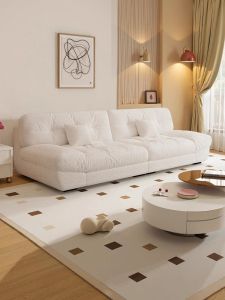 Rental Suitable Linear Fabric Sofa