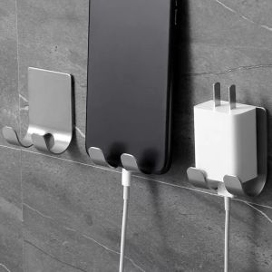 2/3PCS Aluminum Punch-Free Razor Holder Storage Hook Space-Saving Multi-Purpose Bathroom Accessories