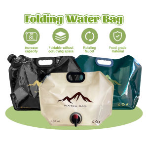 8L Foldable Camping Water Bag Portable Large Capacity Water Storage Bag with Faucet
