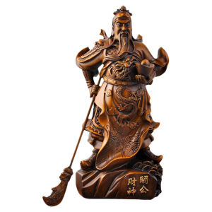 Guanyong God Image Ornaments Business Opening Home Decoration Wealth Attracting Desktop Sculptures Chinese Traditional Style