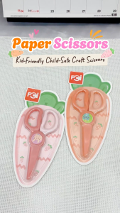 FCI Paper Scissors Safe Plastic – Kid-Friendly Non-Harmful Easy Cutting Rounded blade for Paper & Art and Craft Use (Sold per piece)