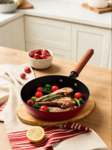ZWILLING | Titanium Cast Iron Enamel Non-stick Smokeless Deep Frying Pan
