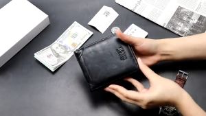 【LAZ Fashion Choice】MenBense Mens Short New Wallet Fashion Casual Large-Capacity Wallet Multi-Card Wallet Mens Retro Style PU Soft Leather Mens Zipper Coin Purse Dompet Lelaki Pendek Zip Beg Duit Syiling 男士钱包 短款零錢包 卡包 钱夹