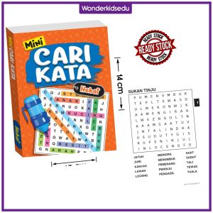 Mini Cari Kata Word Search Puzzle Books with Free Marker 153 Cari Kata Bahasa Melayu