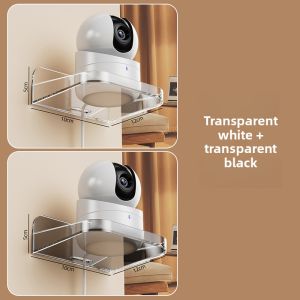 MEIZHUFU | Wall Mount Bracket for Surveillance Camera Router Stand Set-top Box Shelf No Drilling Required