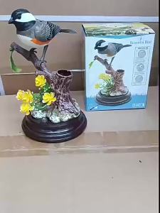 Voice-Controlled Realistic Animated Decorative Figurine