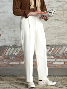 Quần Dài Dáng Rộng Phong Cách Anh Quốc Cao Waist Loose Straight Leg