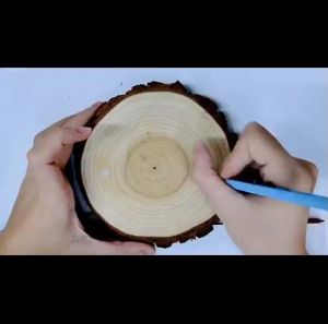 Ready stock Art Wood - round wooden/round wood