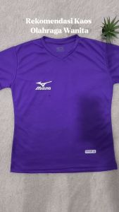 Baju Olahraga Atasan Wanita Lengan Panjang Kaos Jersey Dry Fit Running Zumba Lari Yoga Senam Fitness Volly Futsal Sport dll..