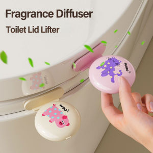 YESPERY Toilet Lid Lifter Deodorizing Fragrance Diffuser Multifunction Self-Adhesive Handle Avoid Touching Toilet Lid Handle Bathroom Accessories