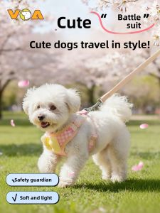 VOA | Dog Leash & Chest Harness for Small & Medium Dogs