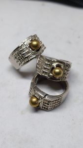 CINCIN BLUE MIZONE SPIRTUS DIM 16 - 18 MM / cincin batu akik murah