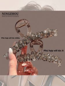NING ZHOU | Kẹp Tóc Pha Lê Tăng Thể Tích Lớn
