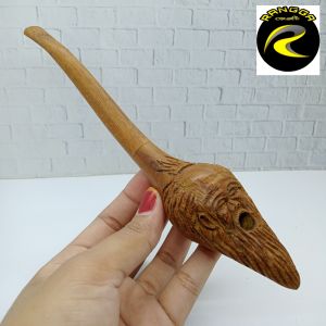 once cangklong kayu kelor emas asli ukir pak jenggot S74
