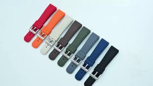 Dây Đeo Đồng Hồ Cao Su Fluoro Đa Năng Tháo Lắp Nhanh Chất Liệu FKM Đầu Phẳng Dành Cho Nam & Nữ Tương Thích Với Omega Seiko - Kích Thước 18-24mm