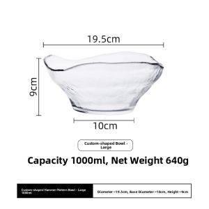 Transparent Creative Glass Bowl