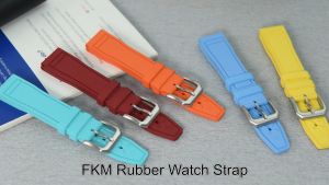 Top FKM wathc Dây Đeo 20mm 21mm 22mm cho iwc phi công lớn Portofino mềm fluororubber FKM watchbands thể thao chống nước dây đeo cao su Đồng hồ đeo cổ tay phụ kiện