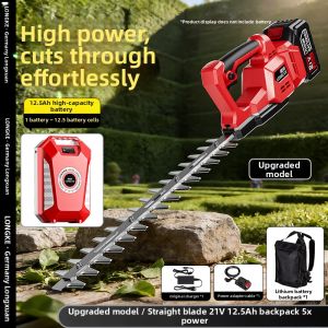 LONGKE | Back-pack Lithium Powered Handheld Brushless High Power Green Hedge Trimmer